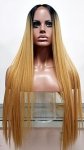 MD-SLF-ADILA: SWISS LACE FRONT CENTER PART LONG STRAIGHT WIG