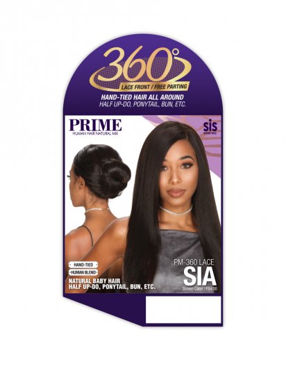 RI-SIA: HUMAN HAIR BLEND LACE FRONT WIG - Click Image to Close