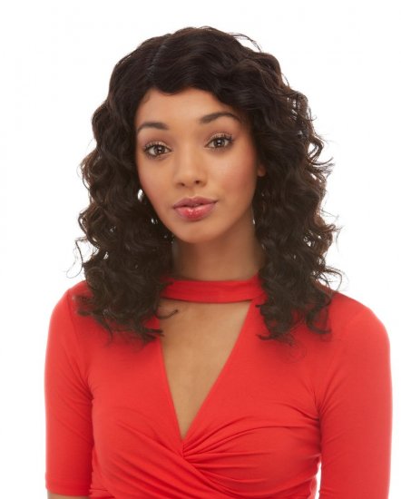 WB-HL-FELICIA: LACE FRONT REMY HUMAN HAIR WAVY CURLY WIG - Click Image to Close