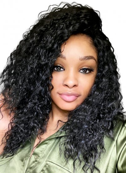 MD-TM-BEIGE: LONG LOOSE CRIMP CURL HALF WIG - Click Image to Close