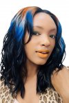 MD-IL-ROGENA: HD LACE FRONT CENTER PART BEACH WAVY CURL LONG WIG