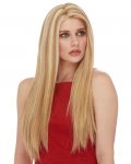 WB-HM-SHOWGIRL: HUMAN HAIR LONG STRAIGHT MONO TOP WIG