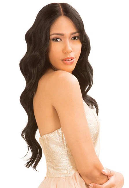 CH-MLIH94: HUMAN HAIR BLEND MAGIC LACE WAVY LONG WIG