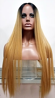 MD-SLF-ADILA: SWISS LACE FRONT CENTER PART LONG STRAIGHT WIG - Click Image to Close