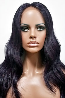 MD-SX53-ALEX: 100% HUMAN HAIR BLENDED SWISS LACE FRONTAL WIG - Click Image to Close