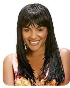 JZ-BW 888: BRAID WIG LONG WITH BANGS