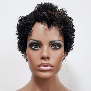 MD-LPW-147: LACE PART CURLY BOY CUT WIG