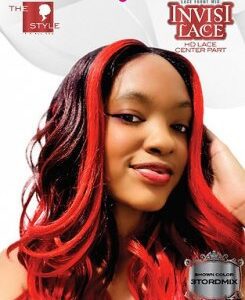 MD-IL-ALINA: HD LACE FRONT CENTER PART LONG LOOSE WAVE CURL WIG