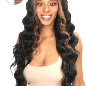 CH-FS134L : FAKE SCALP HAND TIED CLOSURE LACE LOOSE DEEP LONG WIG
