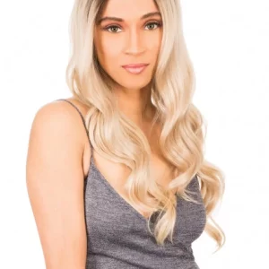CH-MLi309: LACE I CENTER PART WAVY LONG HAIR WIG