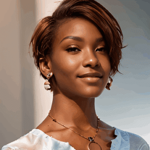 MD-LPW-GLENN: HD - LACE PART SIDE PART SHORT STRAIGHT UNBALANCED BOB WIG