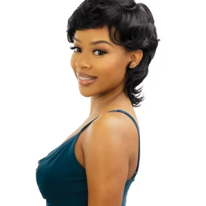 CH-CT514 CHLOE: SLEEK LAYERED PIXIE  MULLET WAVY SHORT STYLE WIG